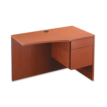 HON® 10500 Series Curved Return, Left, 42w X 18-24d X 29 1-2h, Bourbon Cherry freeshipping - TVN Wholesale